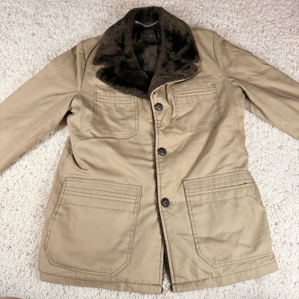 Vintage Silton California 20 (21" Pit To Pit) Ranch Style Coat Made In USA EUC